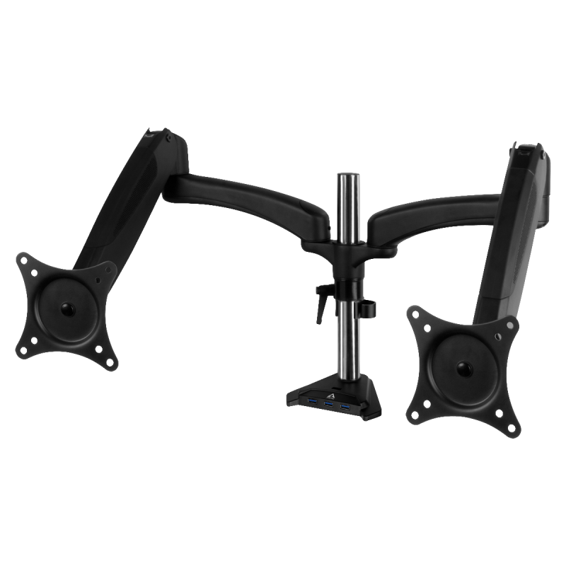 Support de bureau à bras mobiles pour 2 moniteurs avec hub USB intégré Z2 3D GEN3